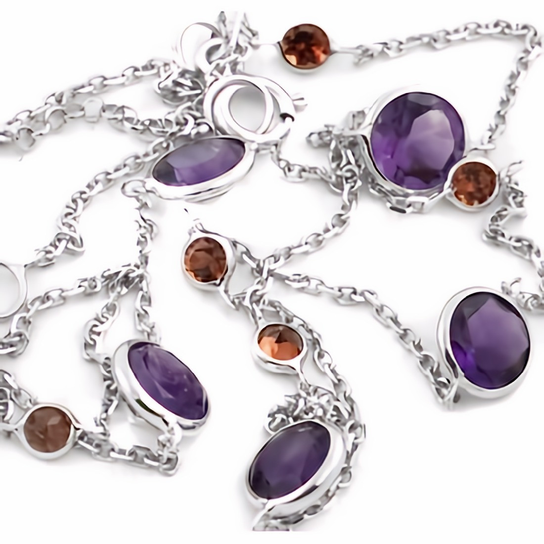 Ahilya Amethyst Garnet Necklace Price Starting From Rs 43,650 | Find  Verified Sellers at Justdial