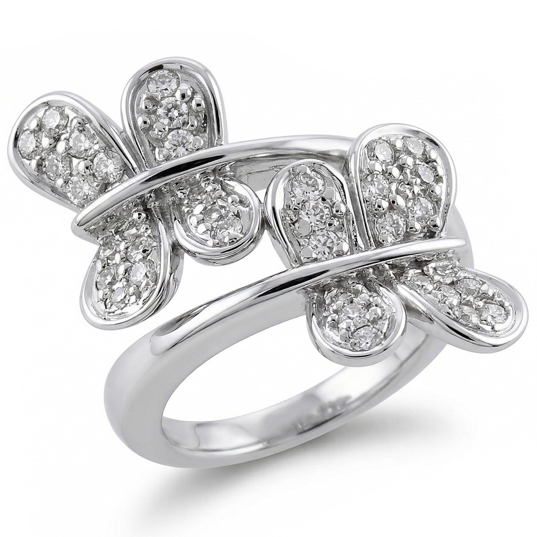 Massive Diamond Butterfly Cocktail / Statement Ring