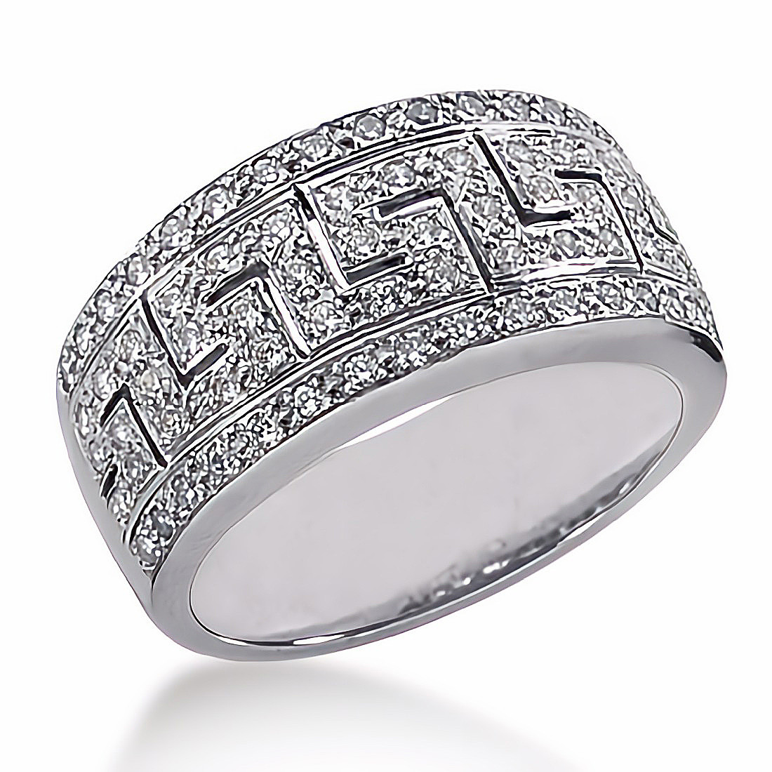Womens Jewellery Rings Diamond Ring in White Tw Effy Silver 0.74 Ct 
