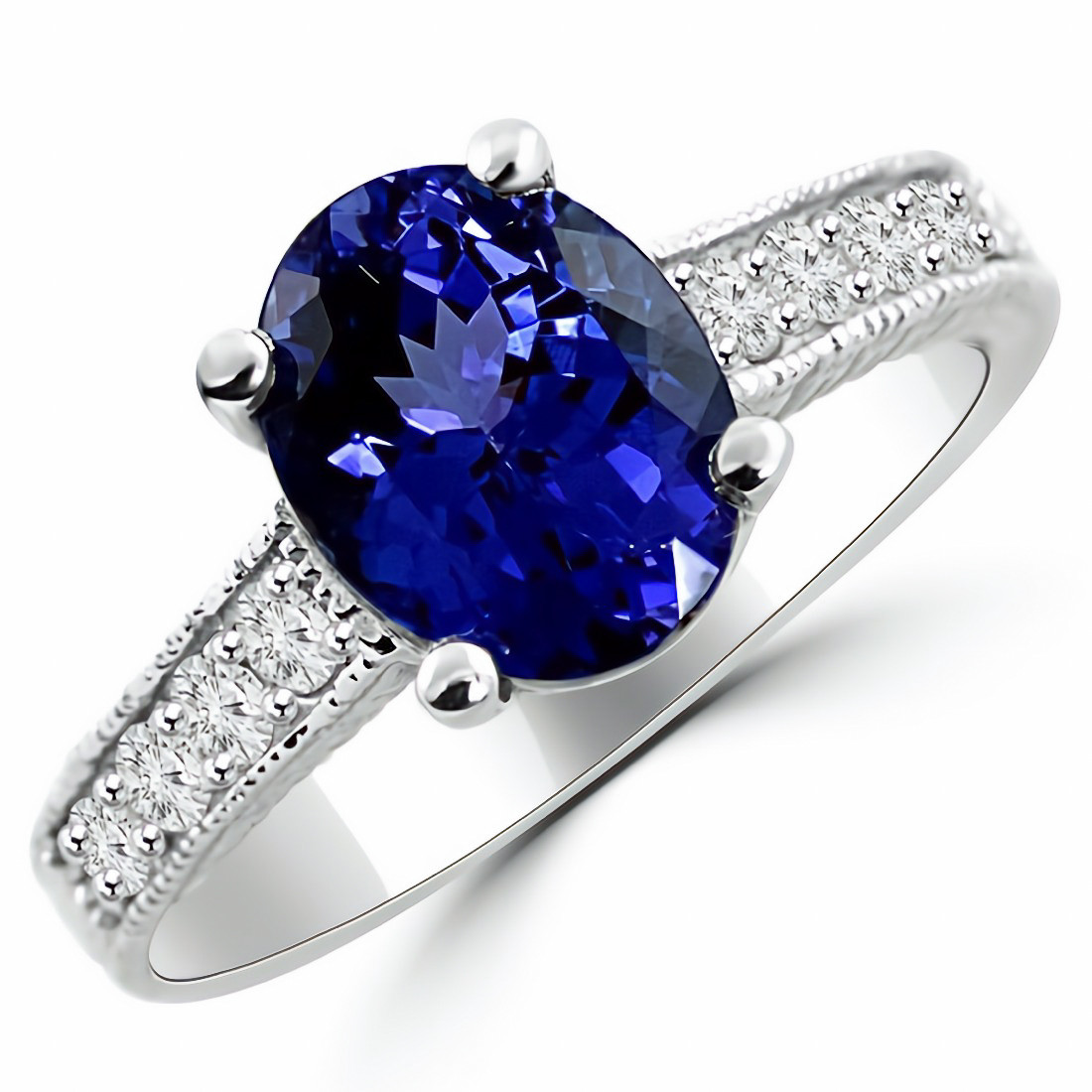 vintage tanzanite engagement ring