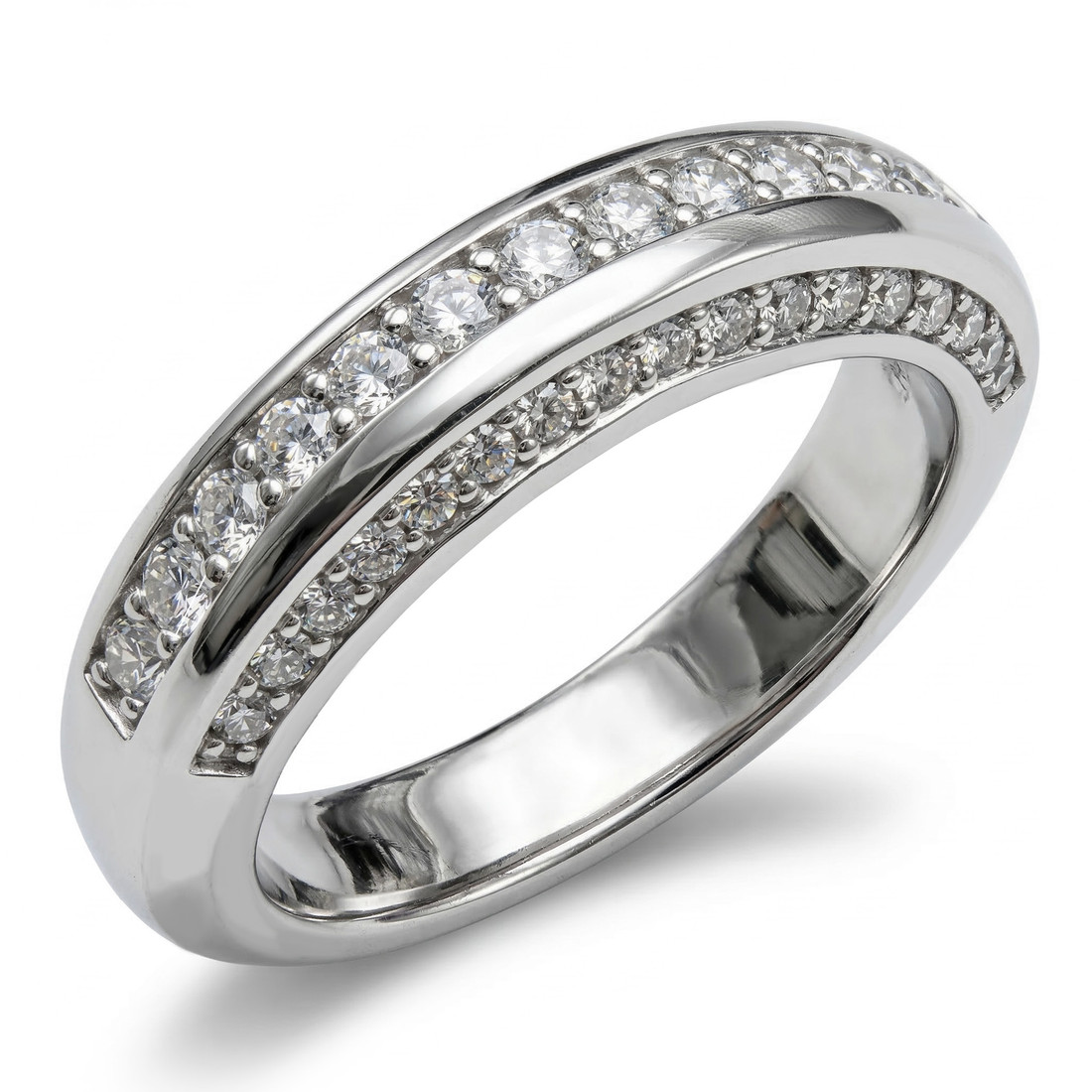 Diamond Anniversary Wedding Ring Band for Men and Women