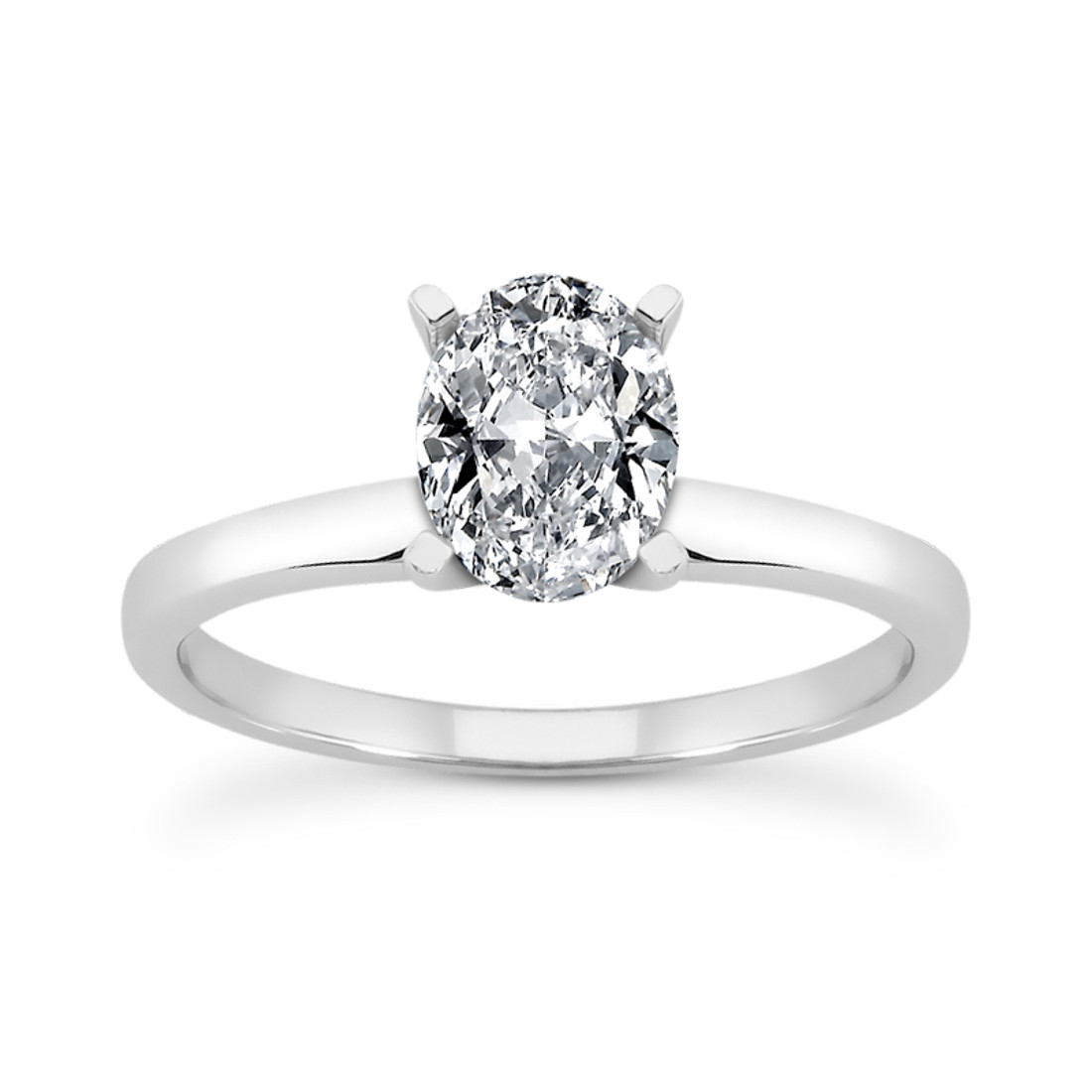Oval Cut Solitaire Engagement Ring Mounting