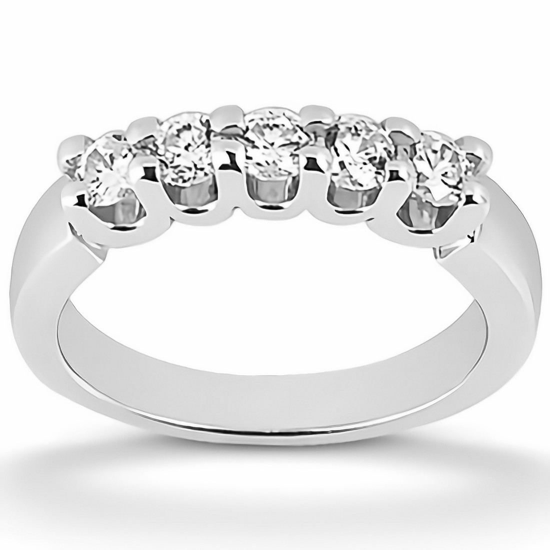 One Carat 5 Stone Diamond Anniversary Ring