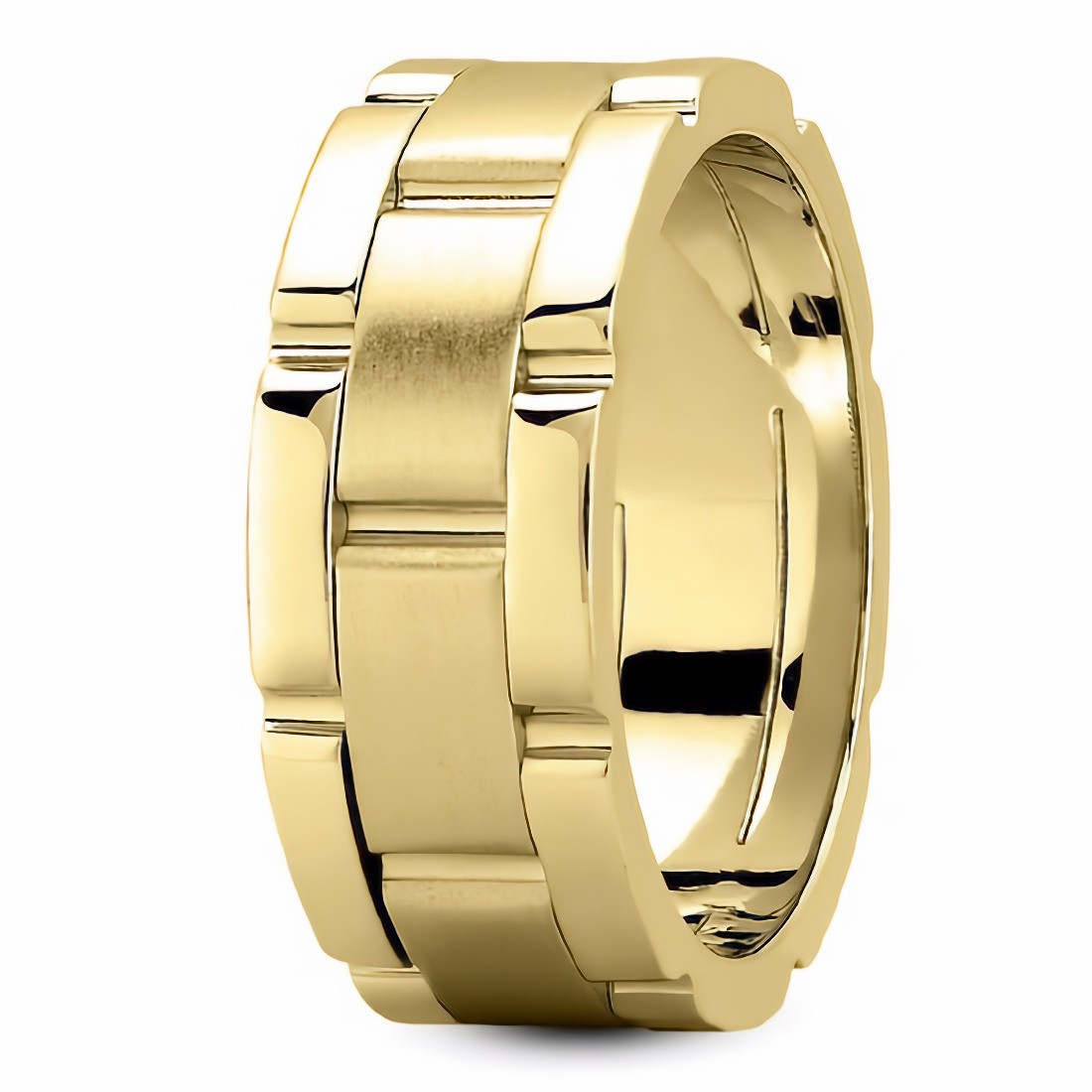 14k Solid Yellow Gold Nugget Ring for Mens Gold Ring (8.0)|Amazon.com