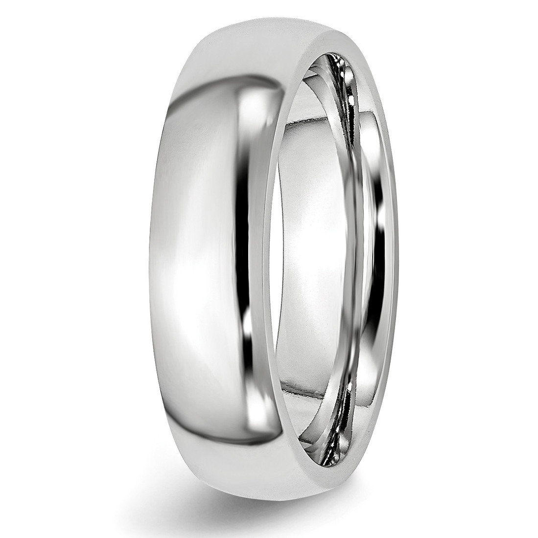 Beveled Edges Plain Platinum Ring for Men JL PT 616 – Jewelove.US