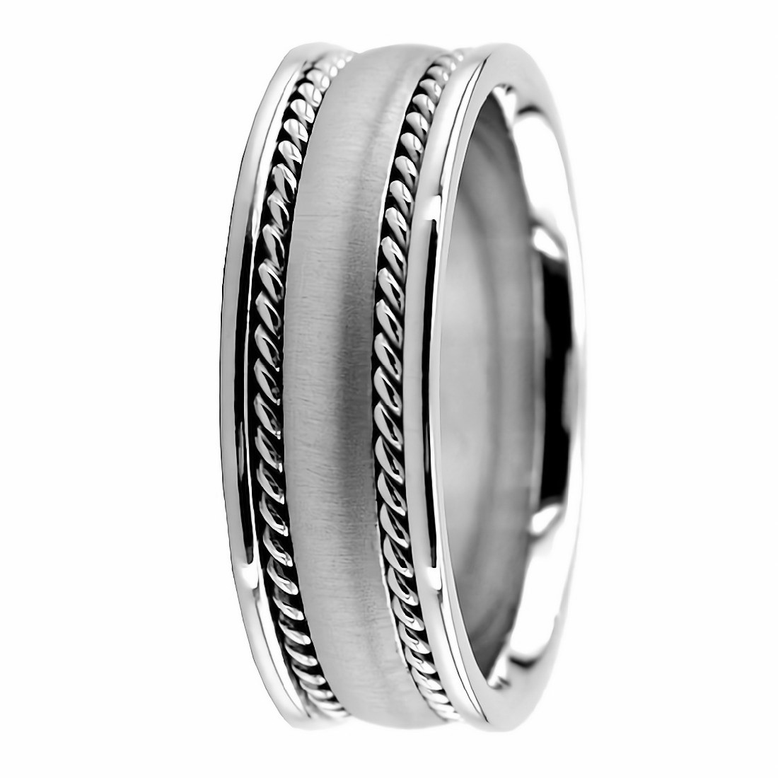 Handmade 950 Platinum Wedding Band Ring Comfort Fit