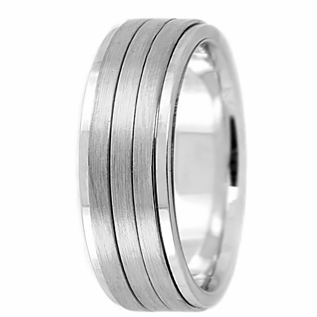 Handmade Spinning Platinum Wedding Band Ring