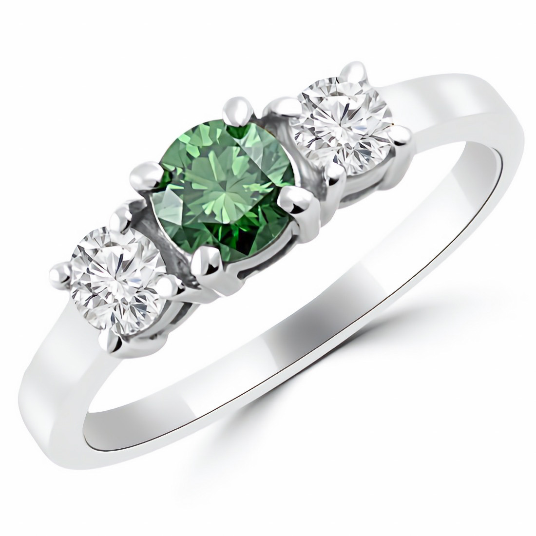 green white diamond engagement ring 40654.1655666924