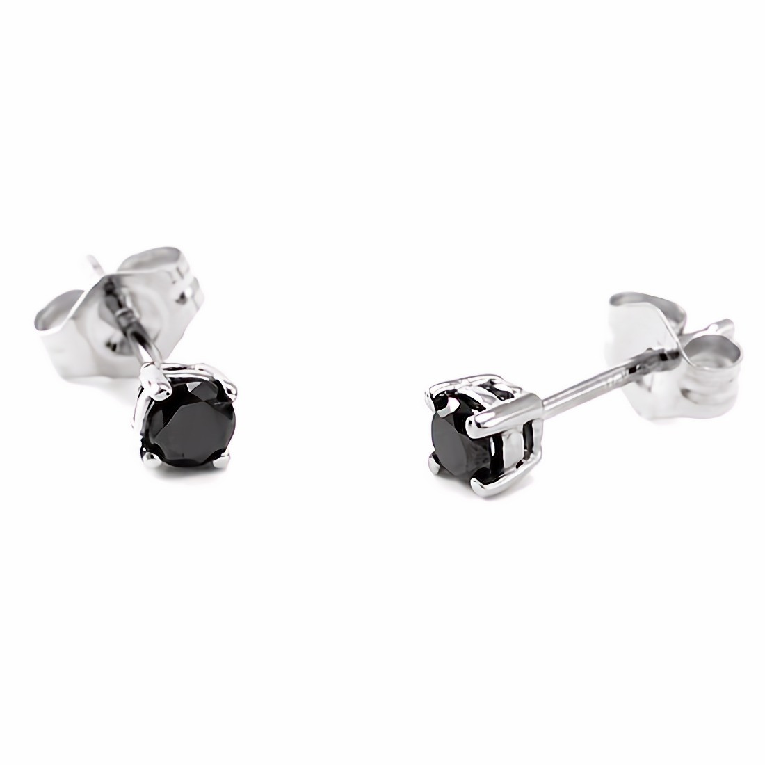 Buy Clara 925 Sterling Silver Black Minimal Stud Earrings Online At Best  Price  Tata CLiQ