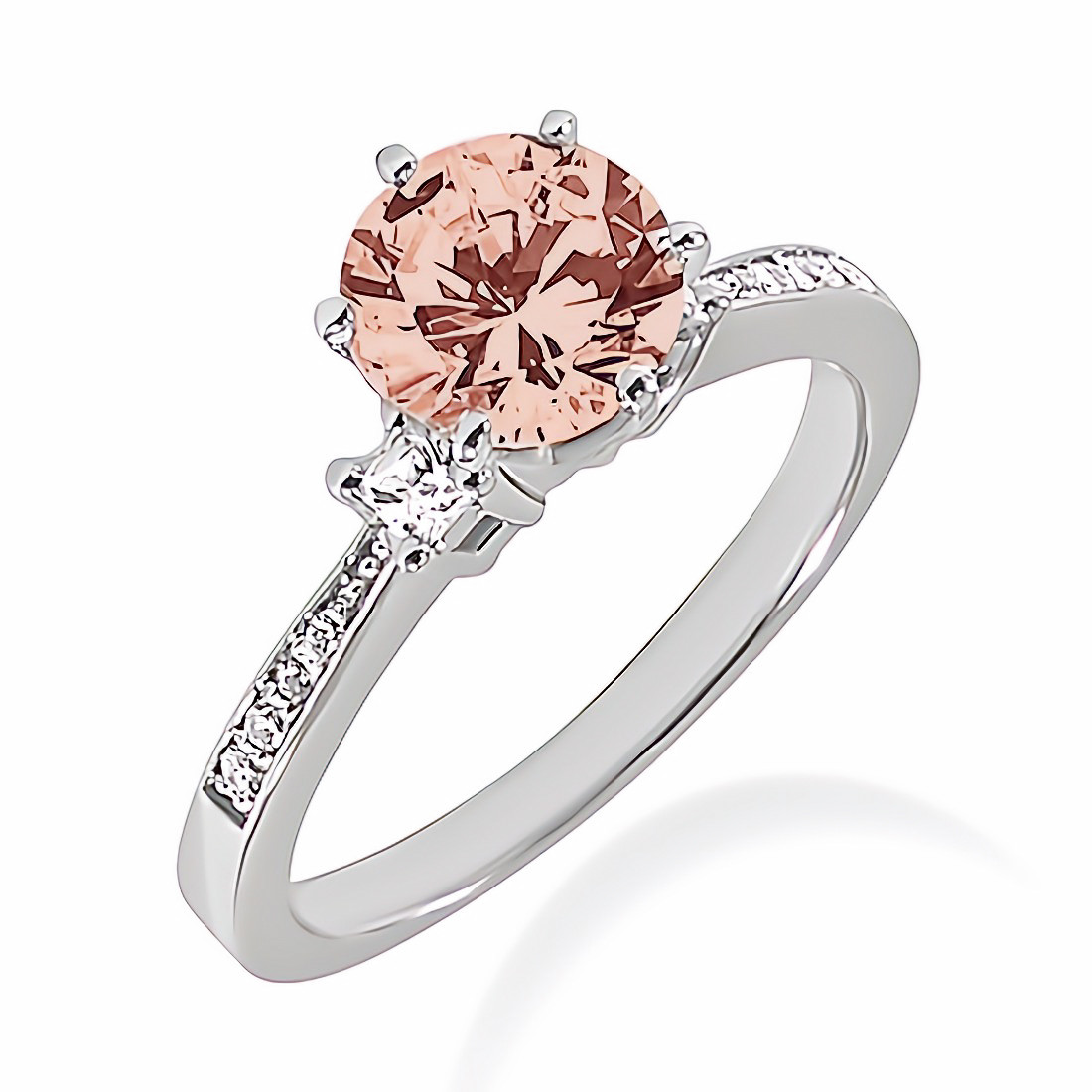 3.10 CT Pastel Pink Morganite Engagement Ring - Atelier Dacko