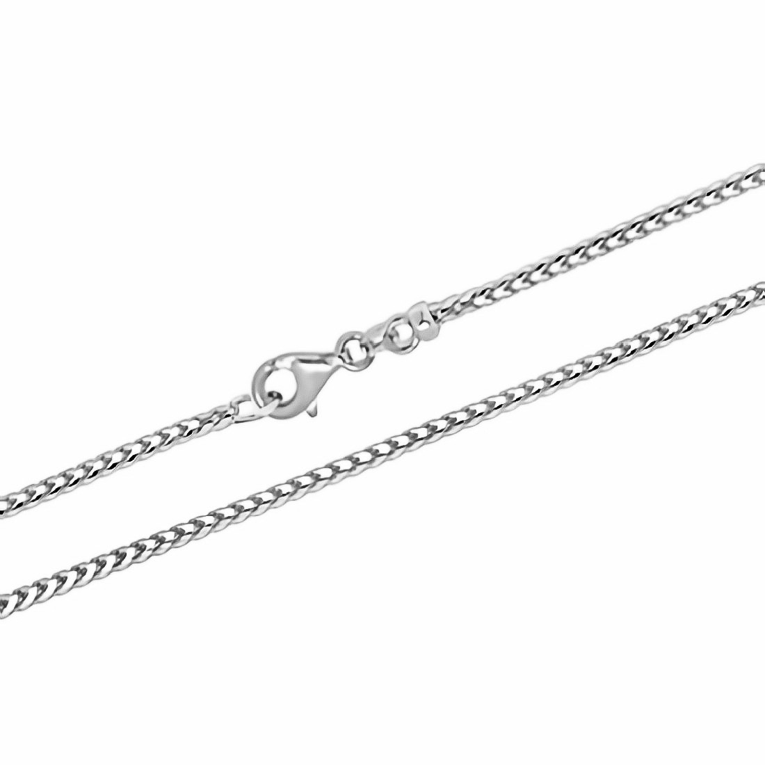 14k Gold 2.4mm Franco Chain Lobster-Claw Clasp