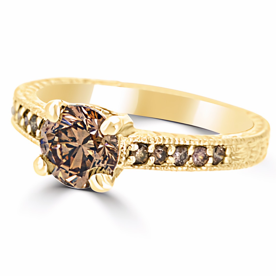 アクセサリー source objects Brown Diamond Ring 22K Fancy Deep Orange-Brown diamond ring | High Jewelry
