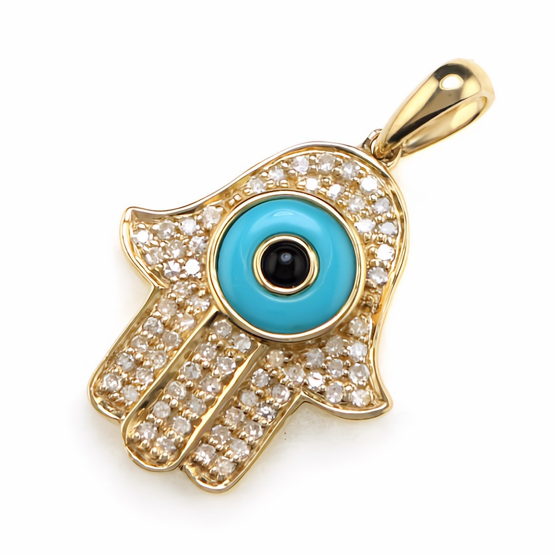 hamsa charm necklace