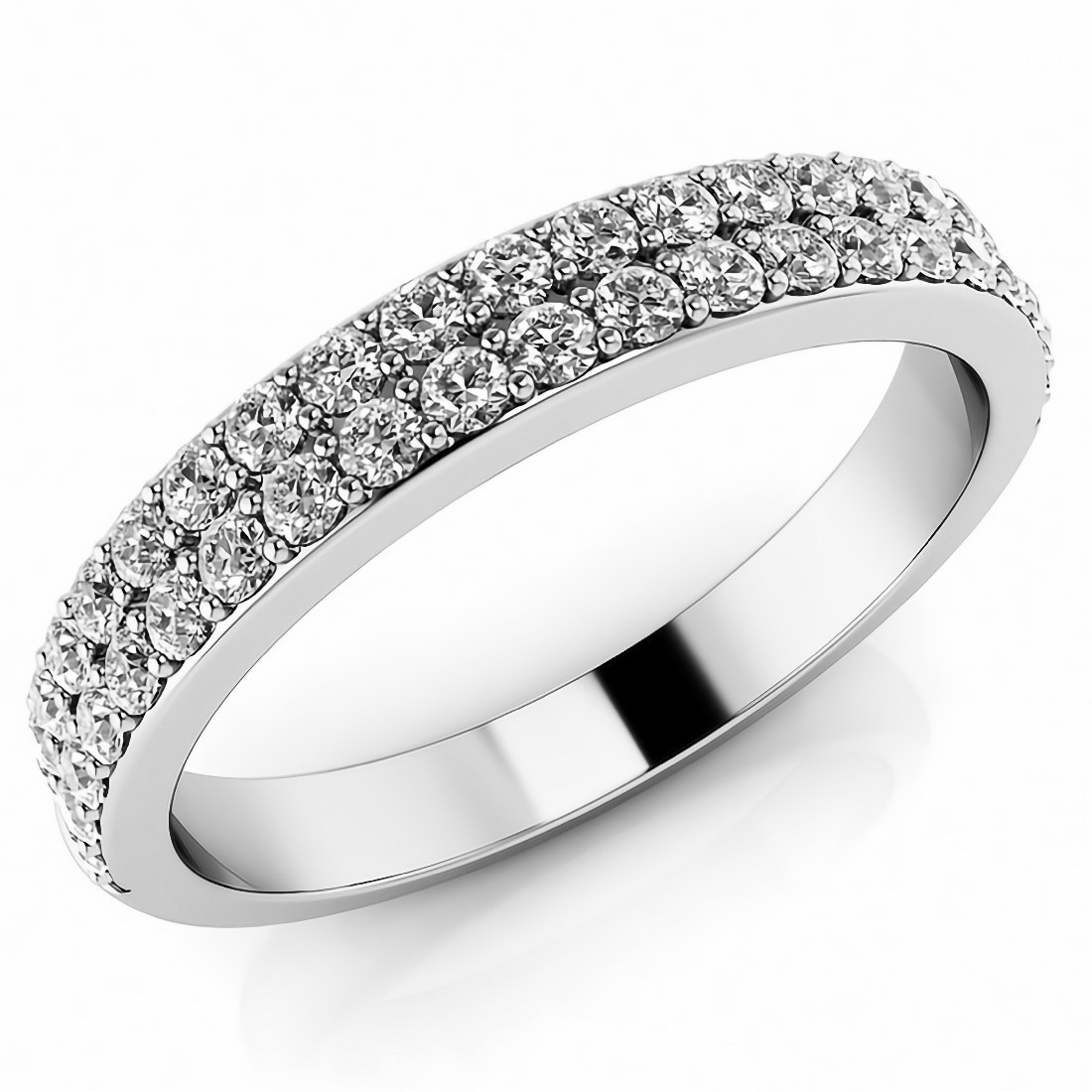 Diamond Eternity Ring (Pave Set Round Brilliant) – Frank Zampa