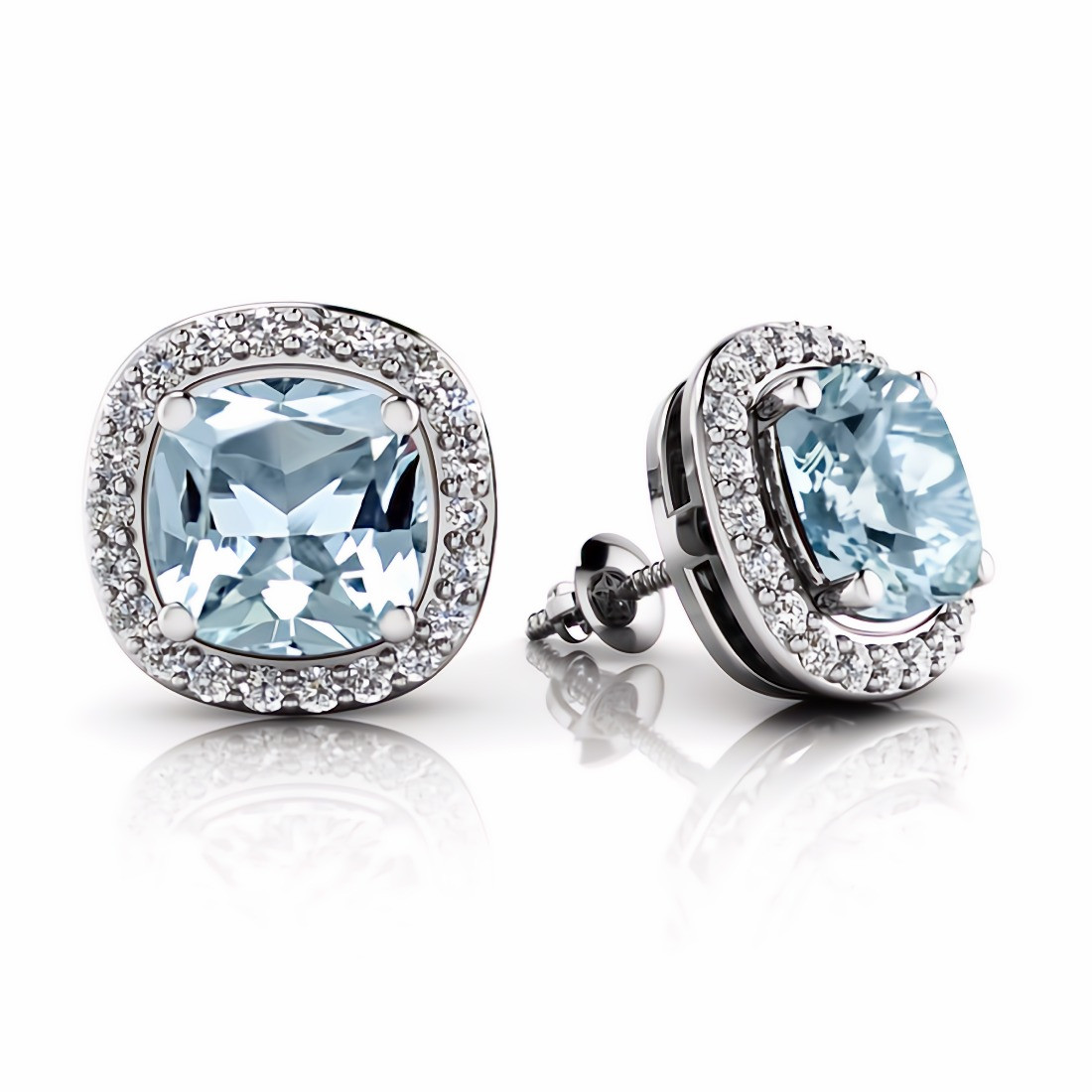 Aquamarine & Diamond Earrings — Your Most Trusted Brand for Fine Jewelry &  Custom Design in Yardley, PA