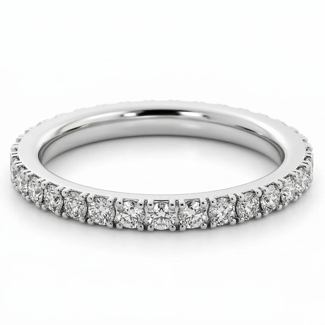 1 Carat Diamond Eternity Wedding Ring Bridal Endless Band