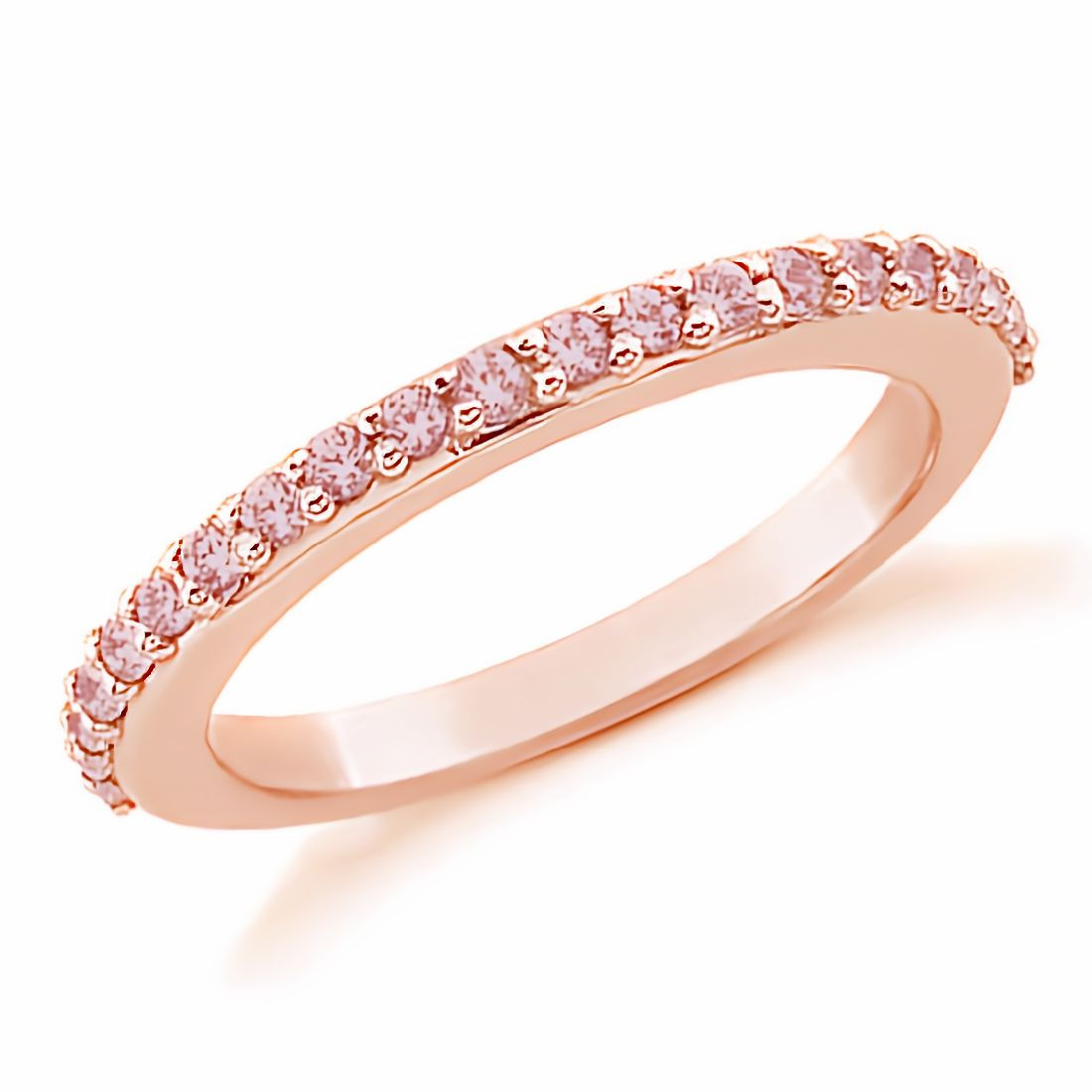 Rose Gold Pink Sapphire & White Diamond Butterfly Ring – KALLATI