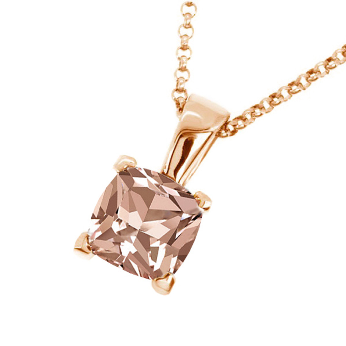 morganite pendant necklace