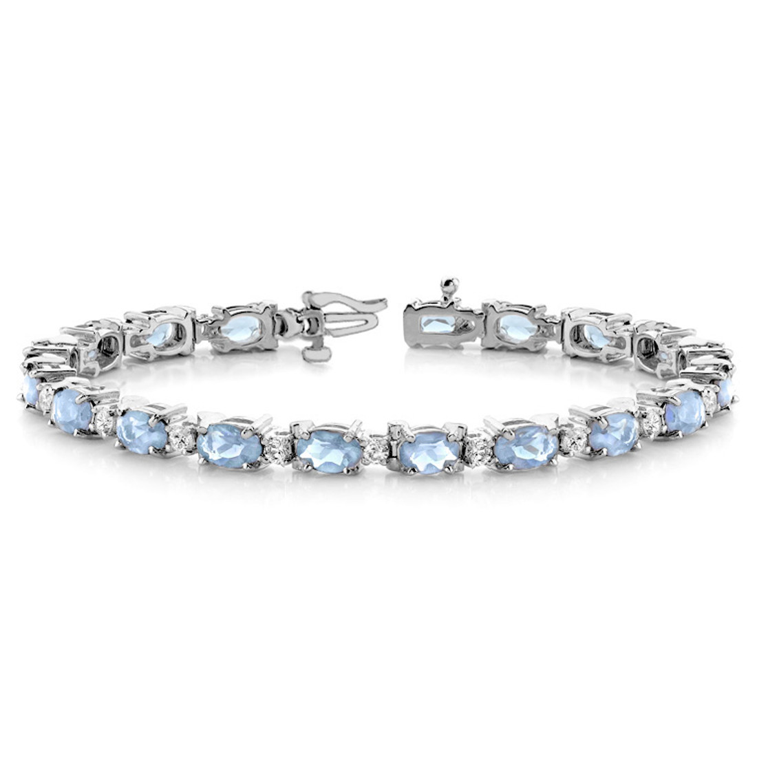 35.75 Carat Aquamarine 18 Karat White Gold Diamond Bracelet For Sale at  1stDibs | aquamarine and diamond bracelet, aquamarine bracelet white gold, aquamarine  diamond bracelet