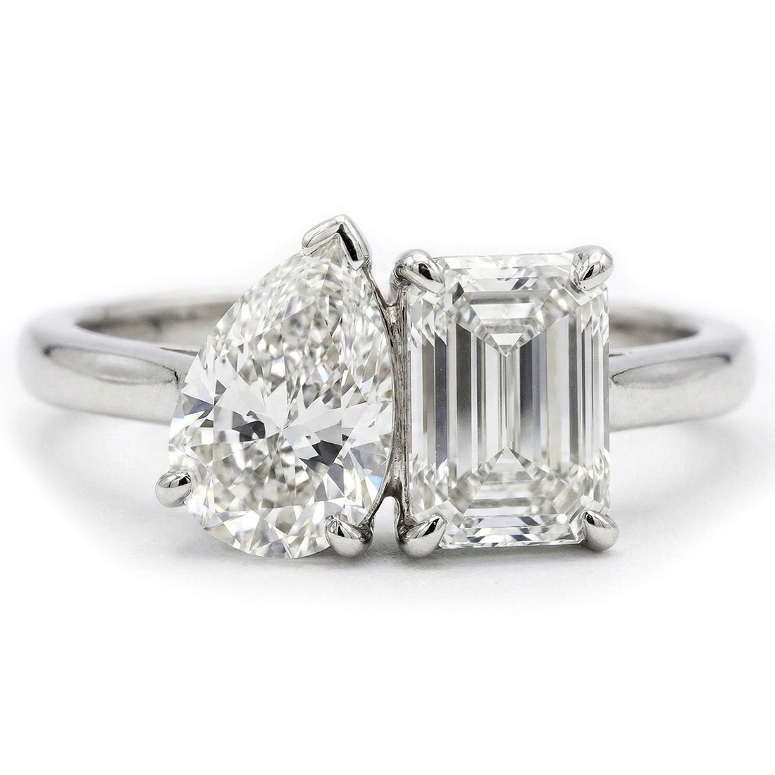 "Toi et Moi" 4 Carat Lab Grown Diamond 2-Stone Ring