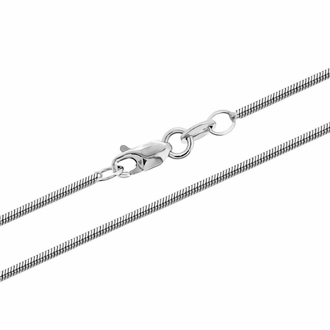 0.9mm Snake Chain 14k White / Yellow / Rose Gold Lobster Claw Clasp