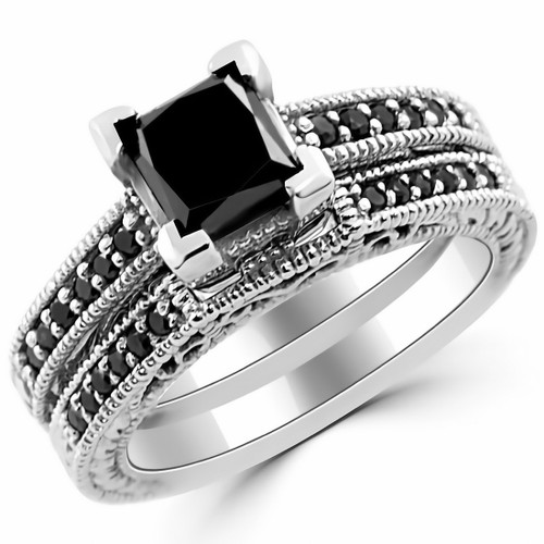 american swiss black diamond rings