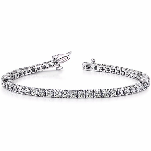 5 Carat 4-Prong Diamond Eternity Tennis Bracelet