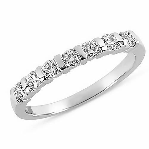 Classic 6Stone Diamond Wedding Band Anniversary Ring