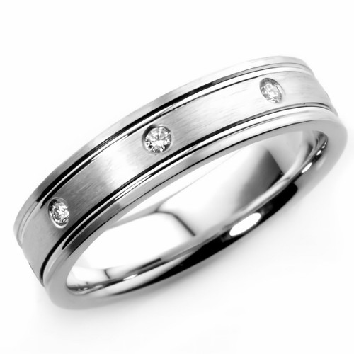 Diamond Eternity Wedding For Band Men Women Satin Finish