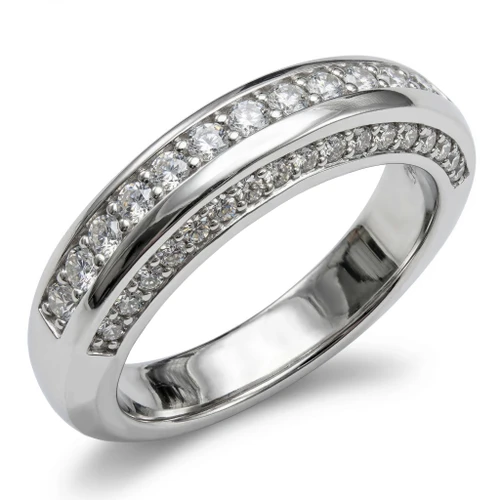 Diamond Anniversary Wedding Ring Band for Men and Women