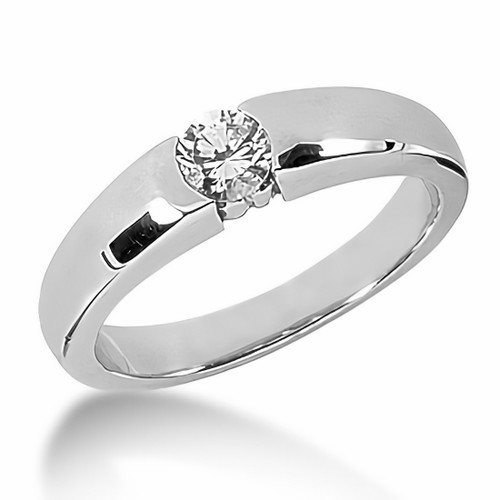 Buy Zavya 92.5 Sterling Silver CZ Solitaire Ring Online At Best Price @  Tata CLiQ