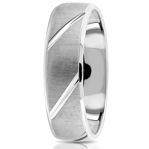 Minimalistic Platinum Finger Ring for Men