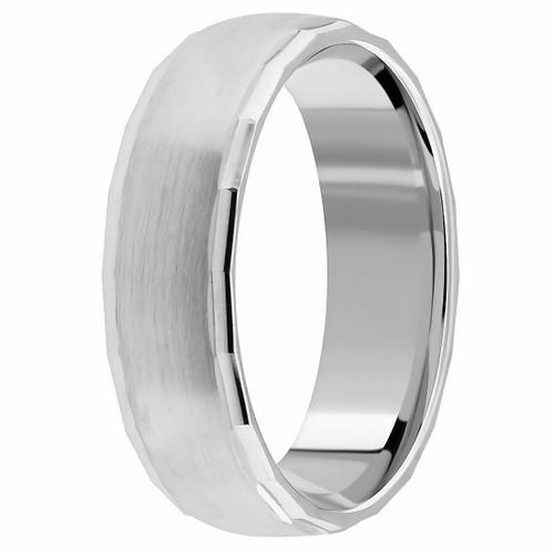 Buy 5mm Flat Sided Handmade Platinum Wedding Ring Online in India - Etsy