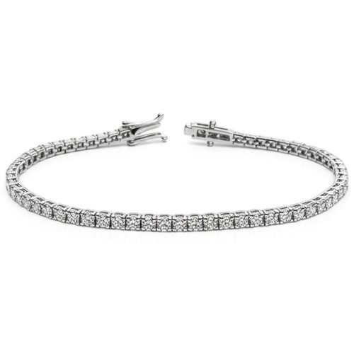 10 Carat 4-Prong Diamond Eternity Tennis Bracelet