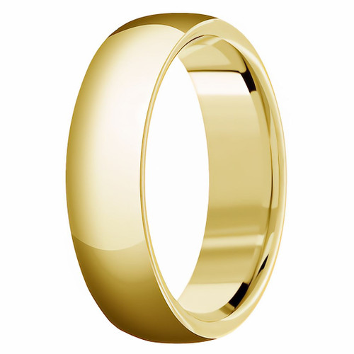 Traditional Wedding Band Polished Classic Ring 14k Gold