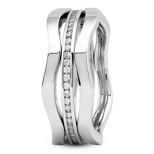 Unique Diamond Mens Eternity Wedding Ring Polished Band