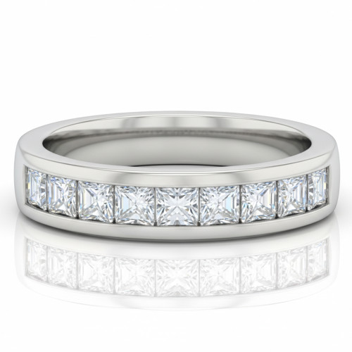 2 Carat Princess Cut Lab Grown Diamond Men's Wedding Ring