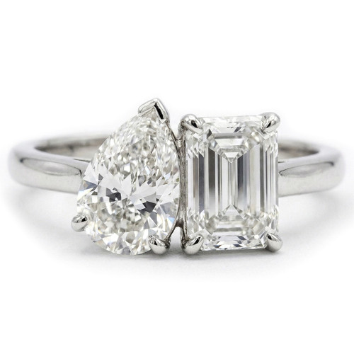 "Toi et Moi" 4 Carat Lab Grown Diamond 2-Stone Ring