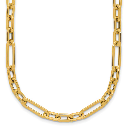 Fancy Polished Link 14k Yellow Gold Chain Necklace 18"
