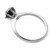 1.2 Carat Solitaire Black Diamond Engagement Ring Side