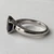 Princess Cut Black Diamond Solitaire Engagement Ring Side