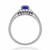 1.28ct Tanzanite Engagement Ring Cluster Style Side