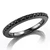 Black Diamond Wedding Band Bridal Enhancer Ring 14k Black Gold