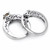Vintage Champagne Diamond Engagement Wedding Ring Set Side