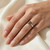 2 Carat Princess Fancy Brown Diamond Solitaire Engagement Ring On Hand