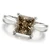 2 Carat Princess Fancy Brown Diamond Solitaire Engagement Ring