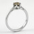 Dainty 1/2ct Natural Fancy Brown Diamond Solitaire Engagement Ring Side