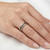 Fancy Brown Diamond Eternity Wedding Band Channel Ring On Hand