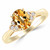 Oval Orange Sapphire Diamond Bridal Engagement Ring Yellow Gold