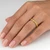 Yellow Sapphire Eternity Wedding Band 14k Gold On Hand